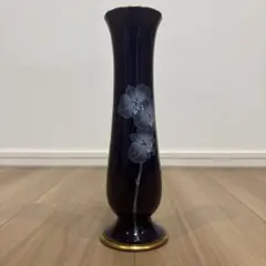 香蘭社 花瓶 一輪挿し 瑠璃色 胡蝶蘭のサムネイル