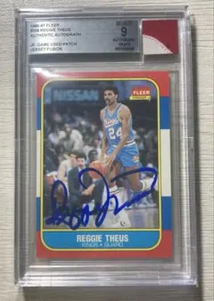 1986 Fleer #108 Reggie Theus Autograph