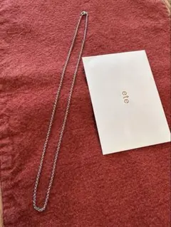 ete チェーンネックレス 購入証明書付き 完売品 - メルカリ