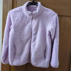 ユニクロ　ラベンダー フリースジャケット140センチ
