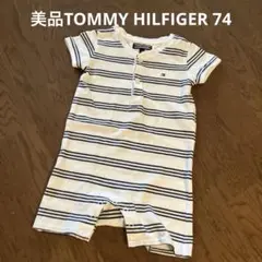 オマケ❣️付◆美品◆トミーフィルフィガー◆半袖ボーダー ロンパース　74