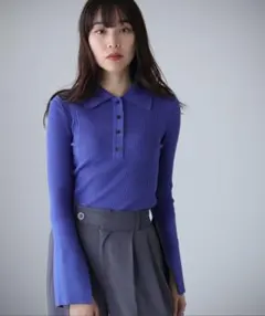 cheriella WEB限定ポロリブニットのサムネイル