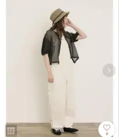 サマンサモスモス 綿麻サロペット