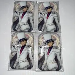 名探偵コナン 30周年記念限定 中国 スクエア缶バッジ シェル パール 黒羽快斗