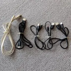 USB充電ケーブルセット（ホワイト・ブラック）等々