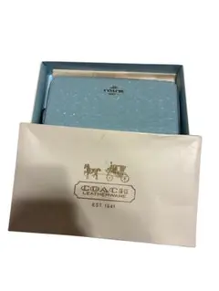 COACH ライトブルー 長財布