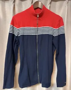 TOMMY HILFIGER 薄手ニット フルジップアップ　サイズ: L/G