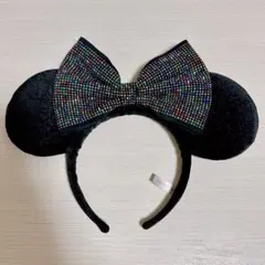 ディズニー　ミニー　スパンコール　カチューシャ