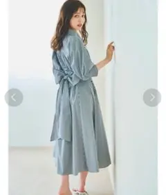 dazzlin ウエストタックシャツワンピース バックリボン