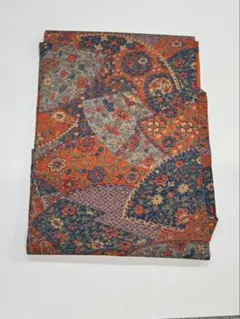 名古屋帯 花柄 幾何学模様