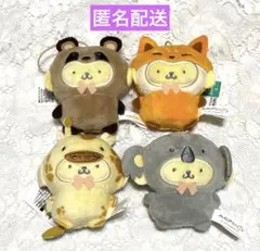 サンリオ　どうぶつ着ぐるみマスコット　ポムポムプリン　たぬき他４種 4個 ②