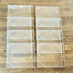 CD、DVD空ケース 薄型 8枚 約5㎜