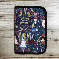 コットンアンドスティール　ハンドメイド　お薬手帳ケース