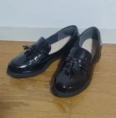美品】❀コンフォート ウェッジソール ローファー 天然皮革靴 