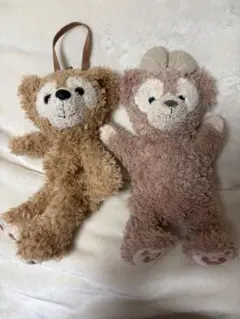 ディズニー　ダッフィー　シェリーメイ　ぬいぐるみ ポーチ　パペット