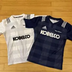 選手支給品　神戸製鋼スティーラーズラグビージャージ２着セット アディダス　XO