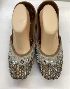 miumiu ビジュー装飾 グリッター スニーカー レザー 38.5 イタリア製