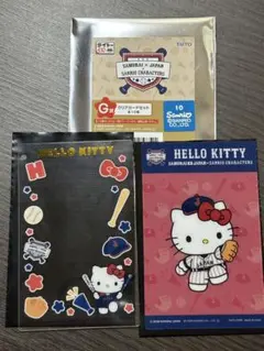 タイトーくじ　侍ジャパンサンリオキャラクターズ　G賞クリアカード　ハローキティ