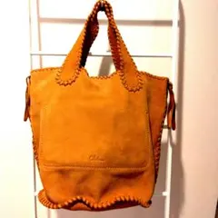 【新品未使用】COLE HAAN スエードトートバッグ大容量A4可 ポーチ付き