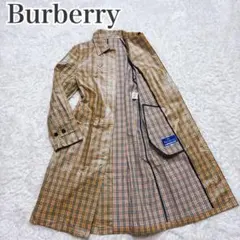 超希少　極美品　バーバリー ステンカラーコート　レインコート　ノバチェック　総柄