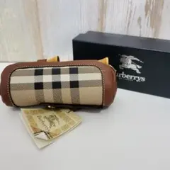 BURBERRYS ゴルフボールケース ポーチ ノバチェック 未使用 箱付きのサムネイル
