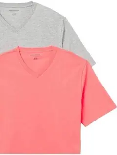 残り1点！ 2枚組 Tシャツ Vネック サイズXS