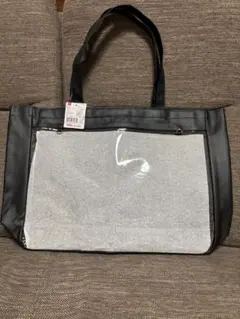推し活バッグ マチ付きトートバッグ　黒 ダイソー　DAISO
