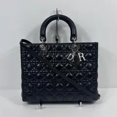 極美品】クリスチャンディオール カナージュ ショルダーバッグ 4787 