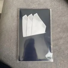 白いポケットチーフ 3枚セット