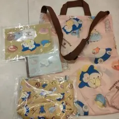 2024年 ミスド福袋 ポケモン エコバッグ　ポーチ　ジッパーバッグ 4点セット
