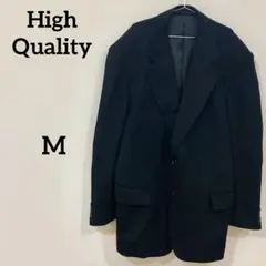 【CASHMERE 100】カシミヤ100％ テーラードジャケット ブラック