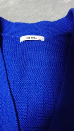 niko and ... 青 VネックセーターLサイズ 長袖