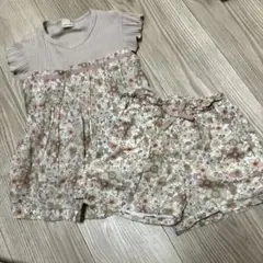 【美品】プティマイン　セットアップ　花柄
