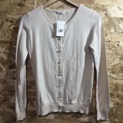 【 2422番】te chichi カーディガン　未使用　レディM ベージュ系色