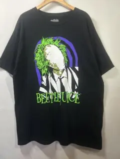 ビートルジュース BEETLE JUICE 映画 Tシャツ プリント 黒 L