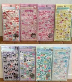 ボンボンドロップシール　8枚セットまとめ売り　24h発送　3Dステッカーサンリオ