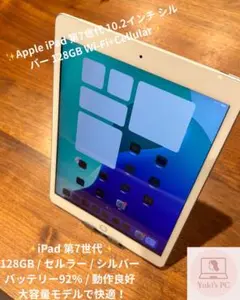 ✨ 美品✨iPad 第7世代 128GB WiFi+Cellular