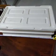 番重　フードコンテナ 食品トレー 10L 蓋あり　ばんじゅう　ふた付きバットのサムネイル