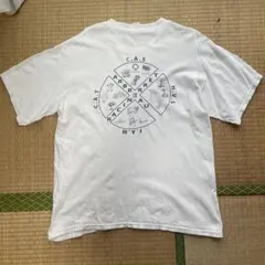 GILDAN ホワイト Tシャツ Lサイズ 木のイラスト デッドストック 希少
