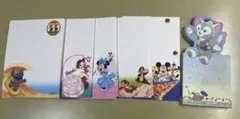 【公式】ディズニー メモ帳5冊セット｜まとめ売り・文具