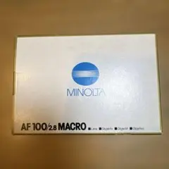 MINOLTA AF 100mm F2.8 MACRO レンズのサムネイル