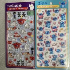 ベイマックス スティッチ ボンボンドロップシール
