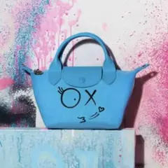Longchamp André ロンシャン アンドレコラボ 水色 XS