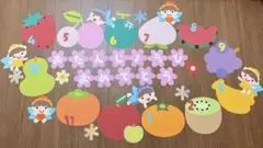 壁面飾り フルーツのお誕生日表¨̮♡