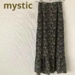 【美品】mystic 花柄ティアードマキシスカートのサムネイル