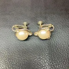 パール付きイヤリング　ファッションイヤリング　ヴィンテージ