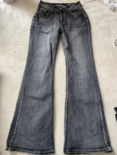 シーイン　デニムフレアパンツ