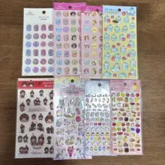 セリア キャンドゥ キャラクター シール まとめ売り 8点セット