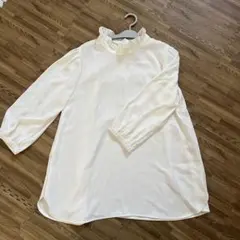 【新品】KUMIKYOKU ジョーゼットシフォン スタンドフリルブラウス7 4L