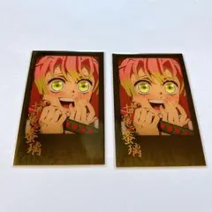 鬼滅の刃 ufotable DINING 箔押しチェキ風ブロマイド 甘露寺蜜璃